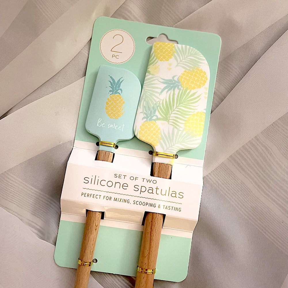 Pineapple rubber spatula (set of 2)